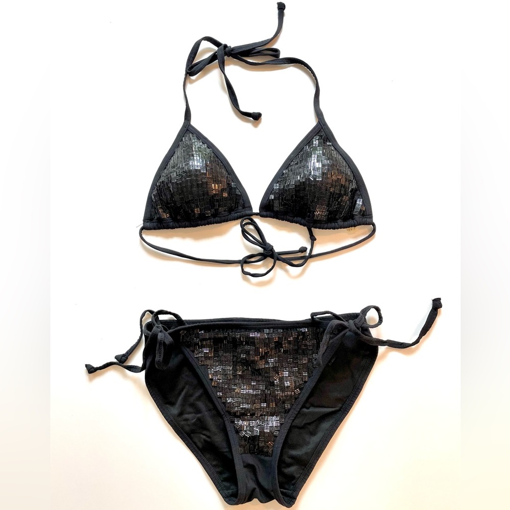 Victoria’s Secret sexy black sequin bikini